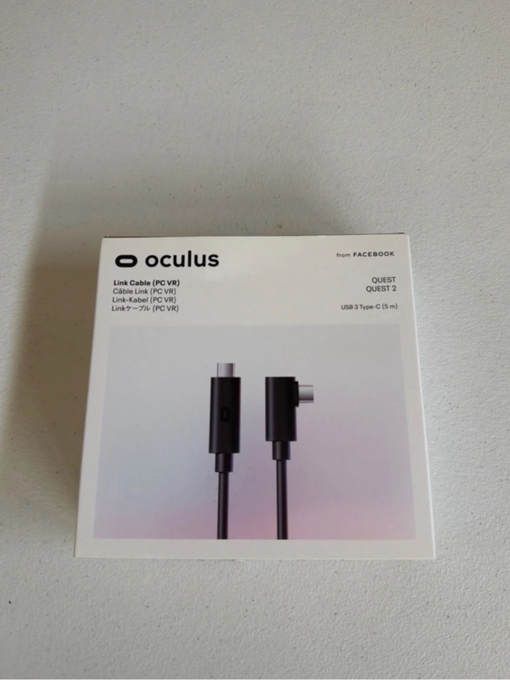 Oculus Black USB-C Link Cable for Quest/Quest 2 - OEM Boxed